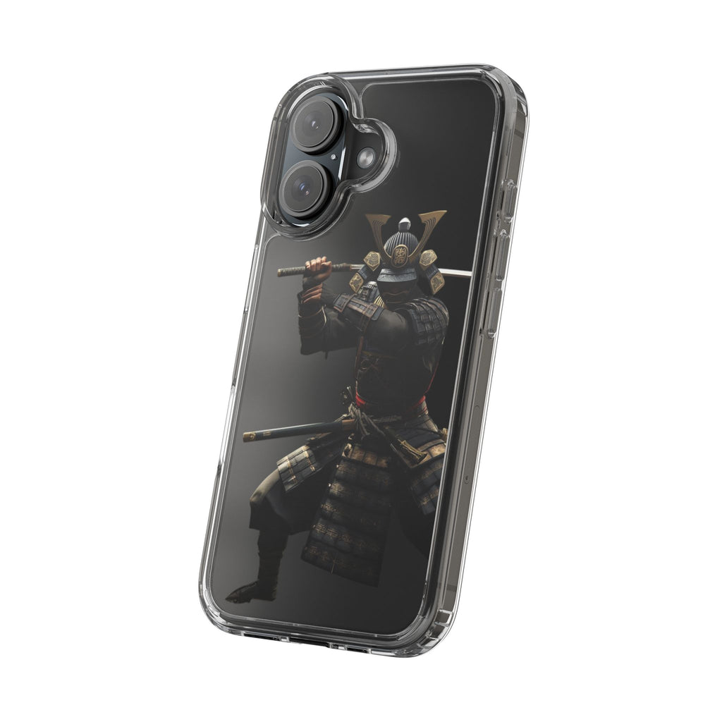 Samurai Warrior Clear Phone Case — Transparent Armor Design