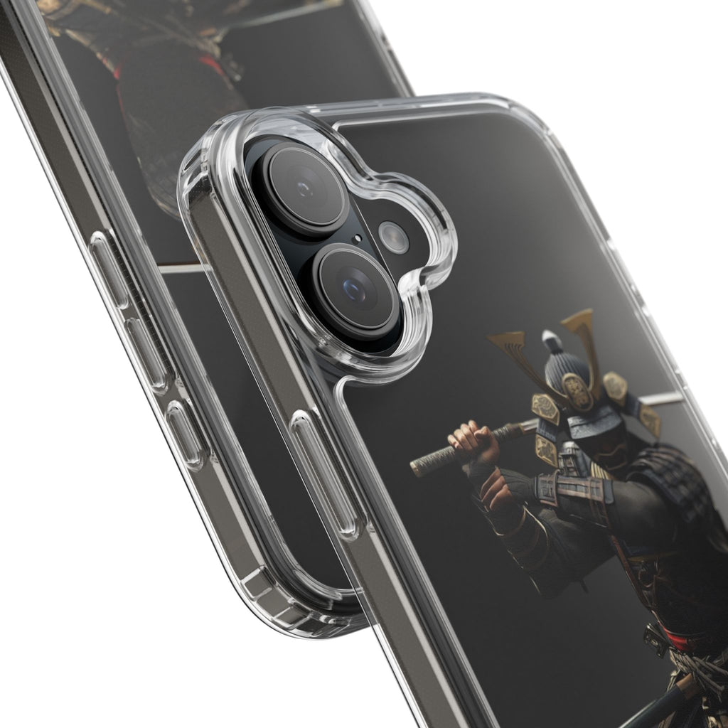 Samurai Warrior Clear Phone Case — Transparent Armor Design