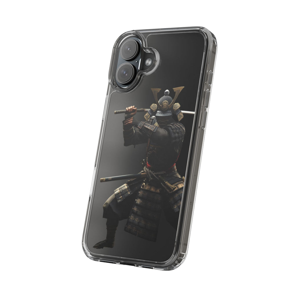 Samurai Warrior Clear Phone Case — Transparent Armor Design