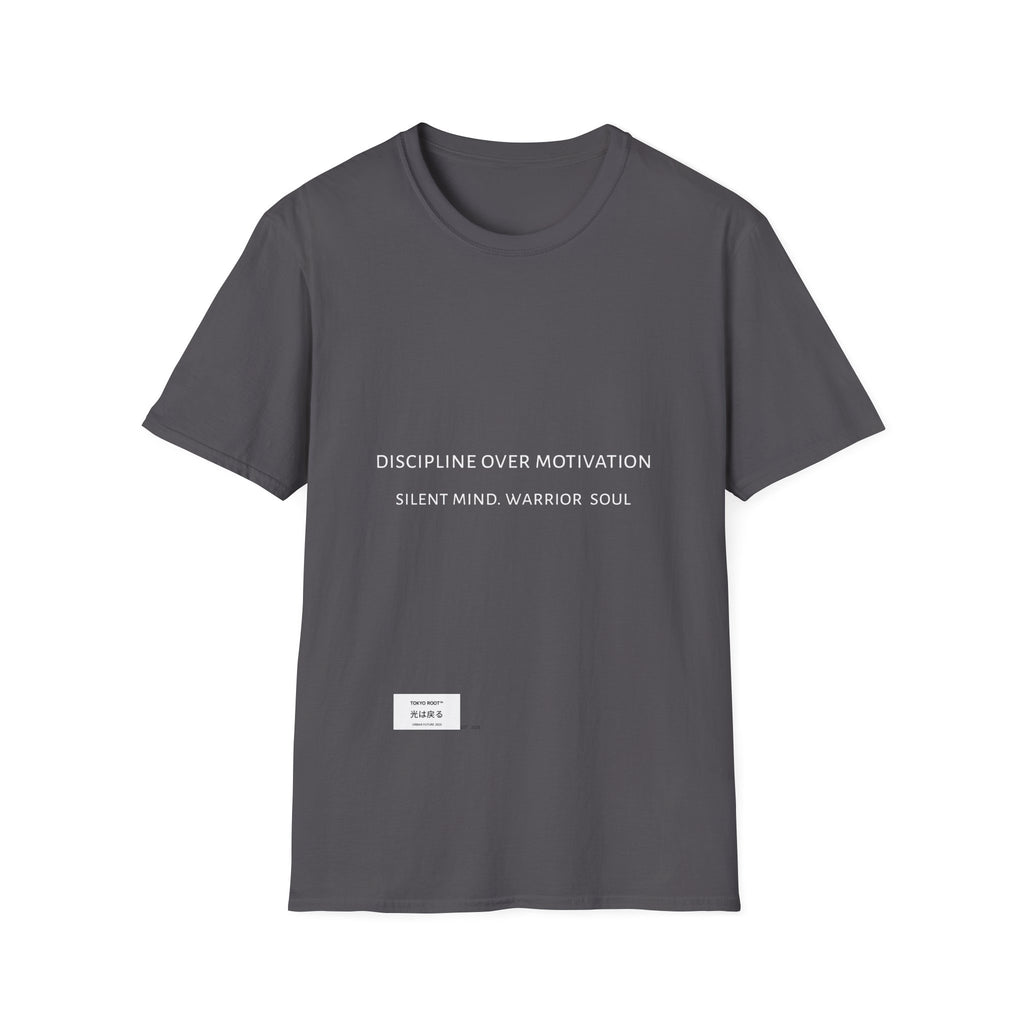 Discipline Over Motivation – Japanese Minimalist T-Shirt | Urban Soul Wear
